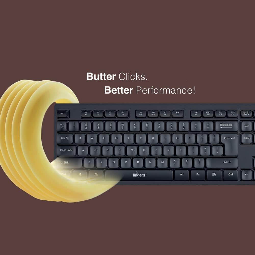 FINGERS ButterClicks Wired Multimedia Keyboard - Image 5