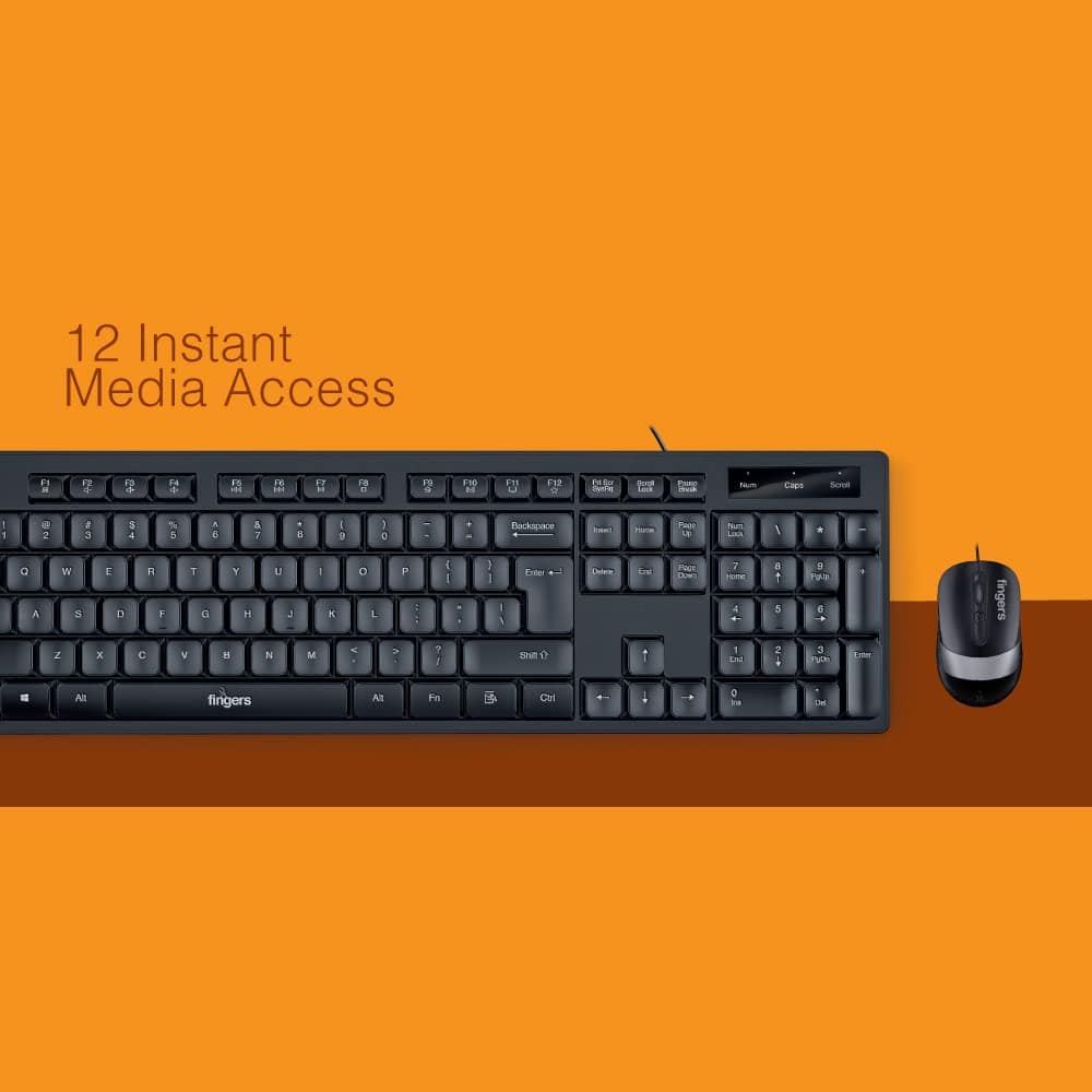 FINGERS Cheesy Wired Keyboard and Mouse Combo - Image 6