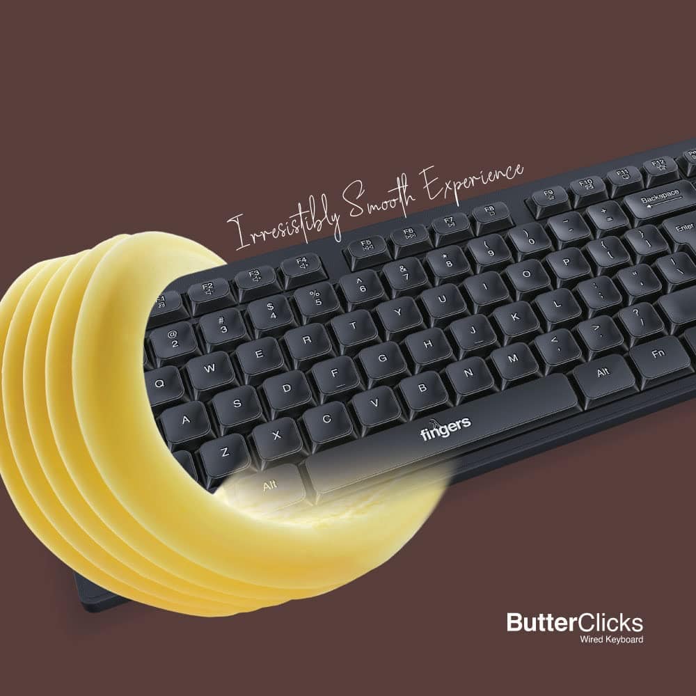 FINGERS ButterClicks Wired Multimedia Keyboard - Image 3