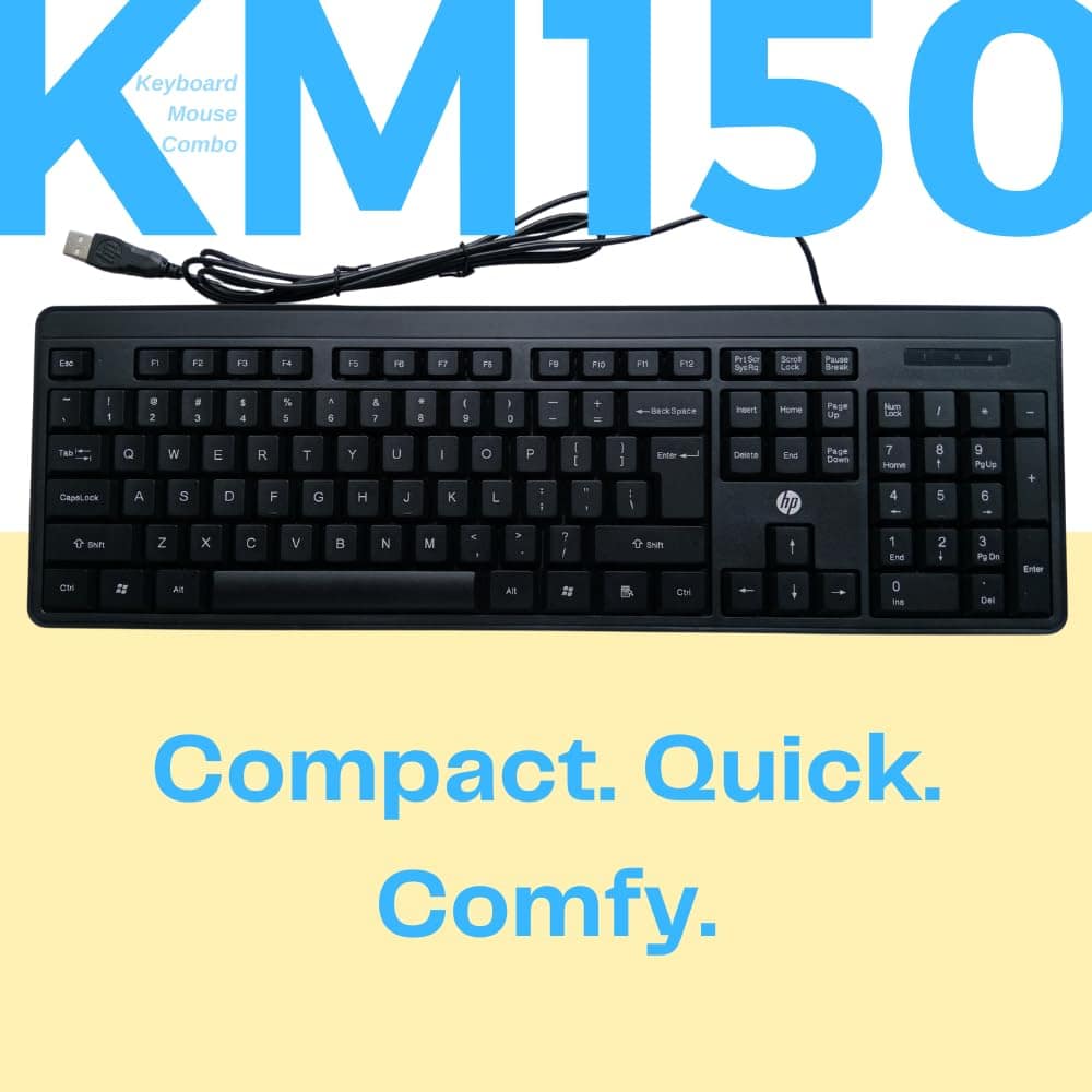 HP KM150 Wired Keyboard and Mouse Combo - Image 4