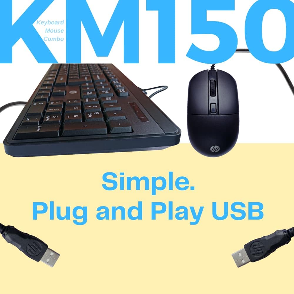 HP KM150 Wired Keyboard and Mouse Combo - Image 5