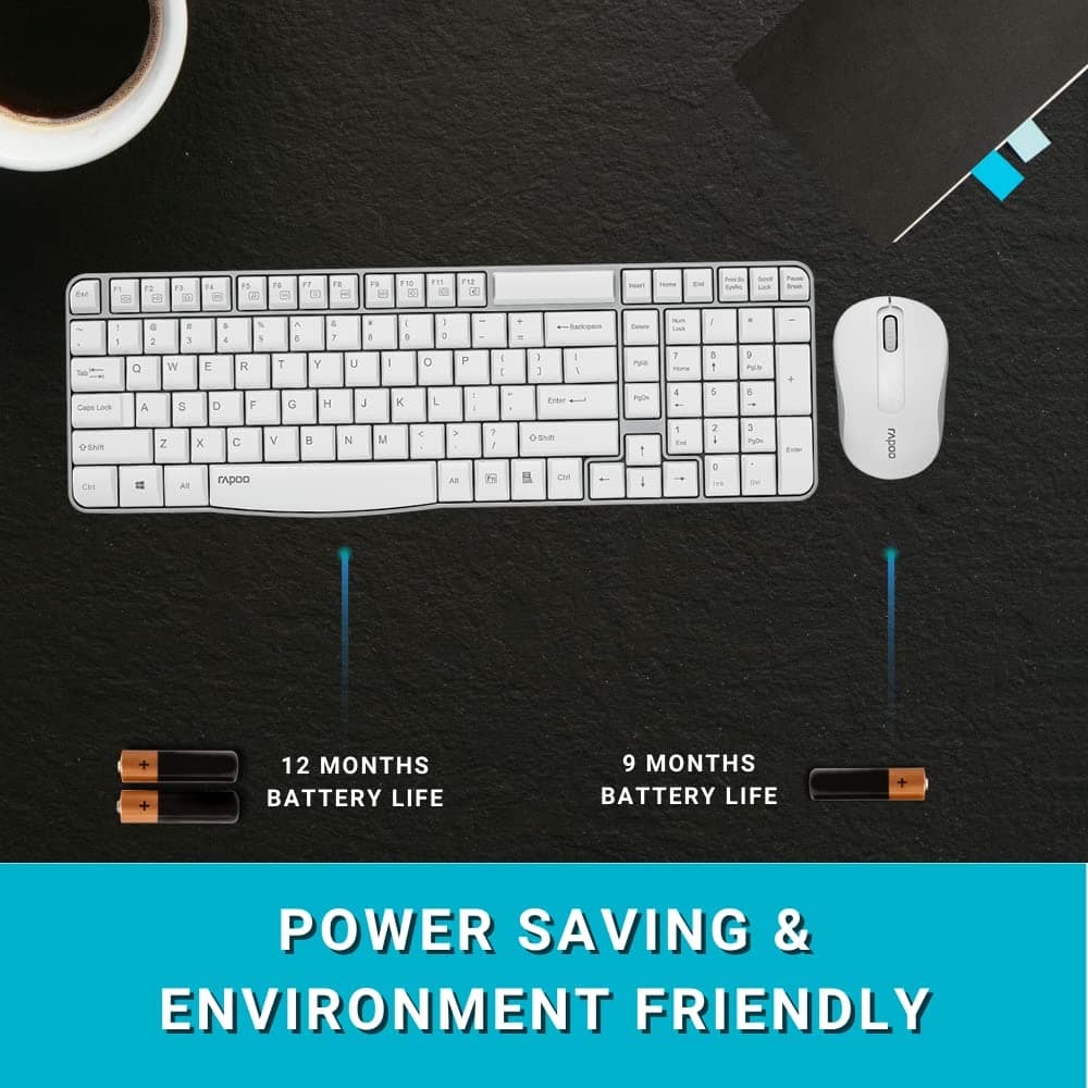 Rapoo X1800S Wireless Keyboard and Mouse Combo - Image 5