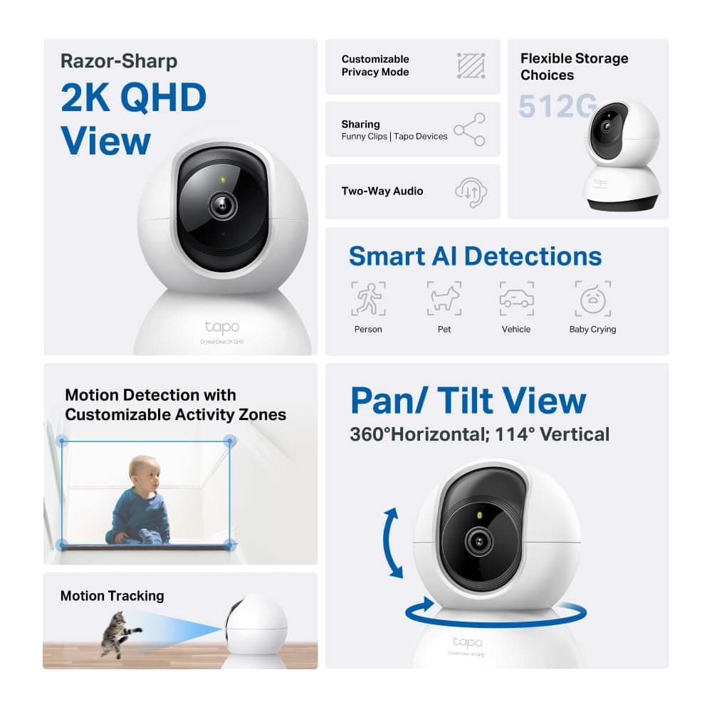 TP-Link Tapo C220 2K 4MP QHD Wifi Camera - Image 4