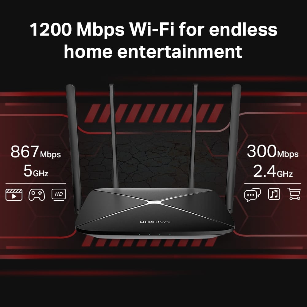 MERCUSYS Ac12G AC1200 Dual Band Router - Image 4