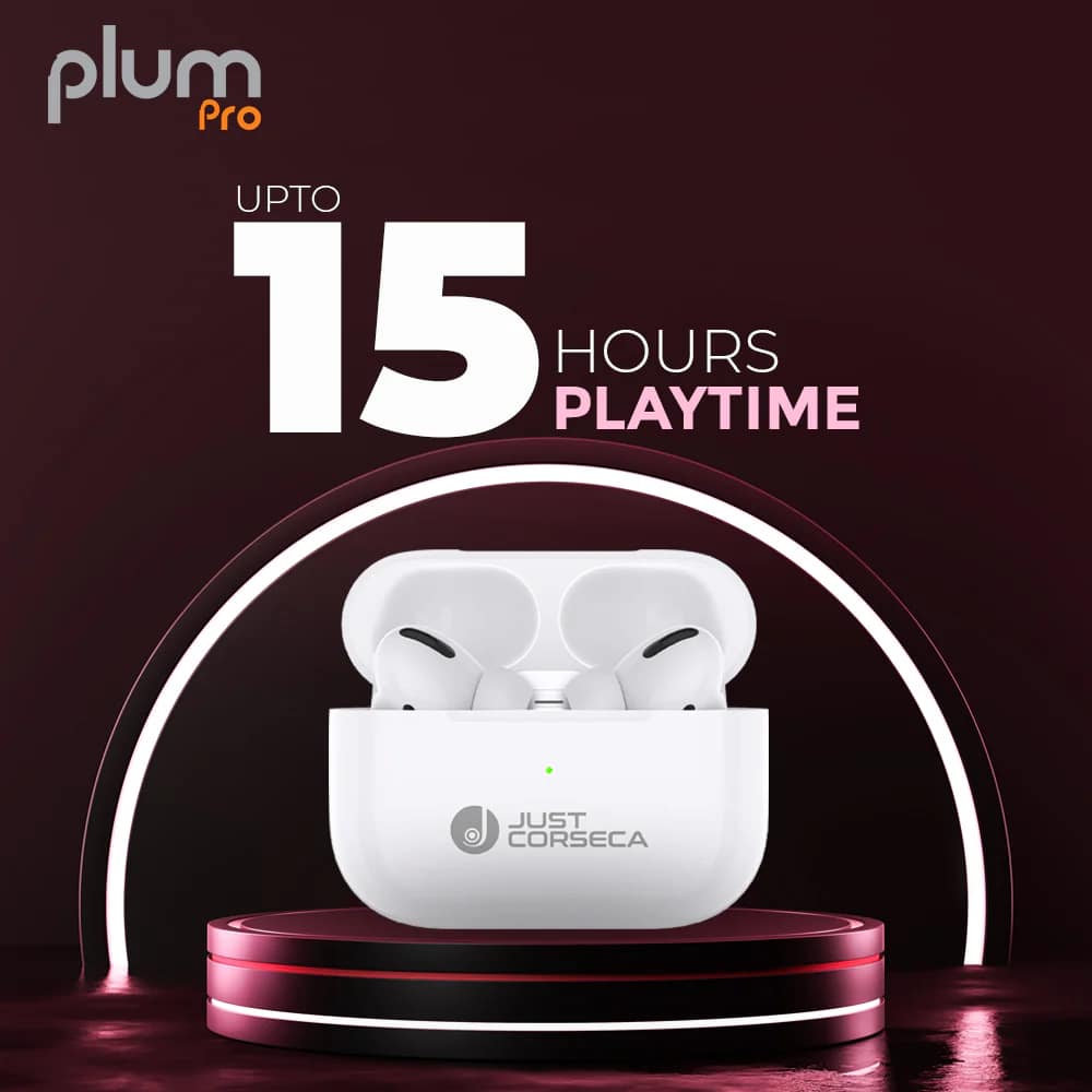 Just Corseca Plum Pro (JST406) Wireless Earbuds with Mic - Image 2