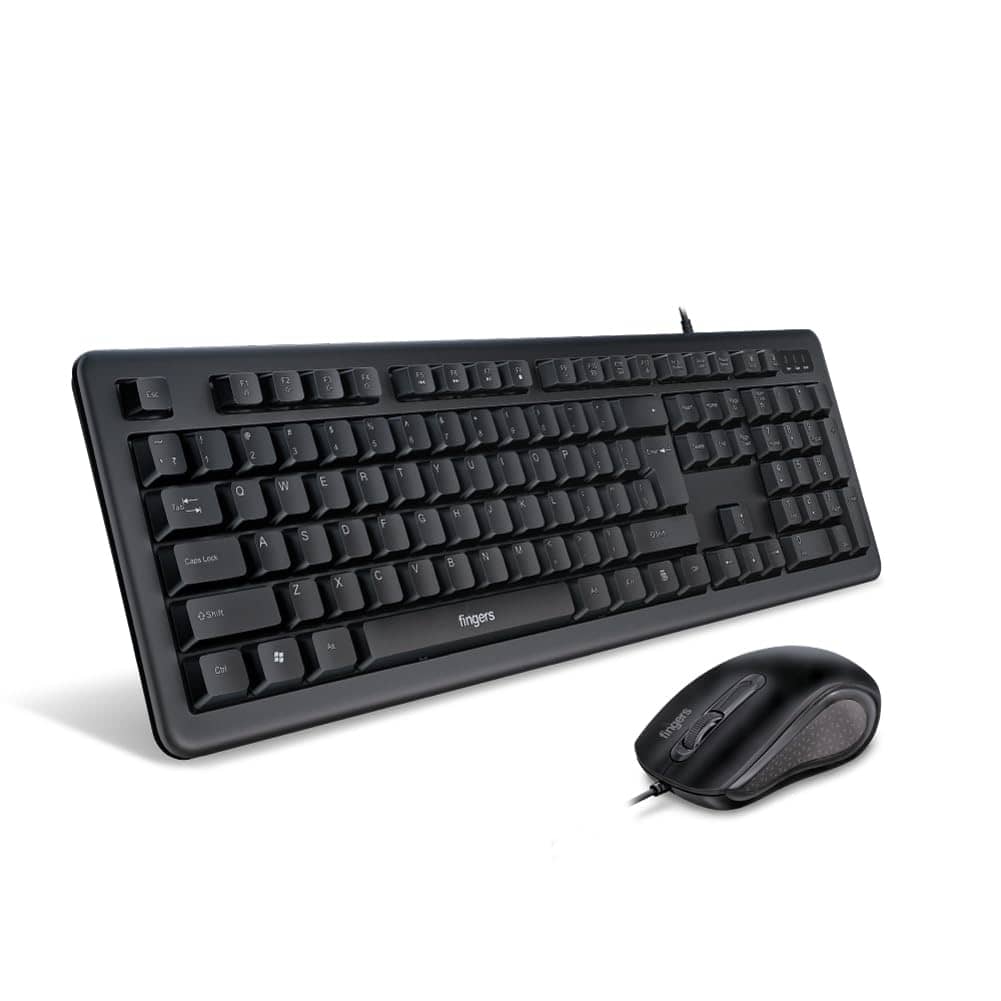 FINGERS FusionCombo Wired USB Keyboard and Mouse