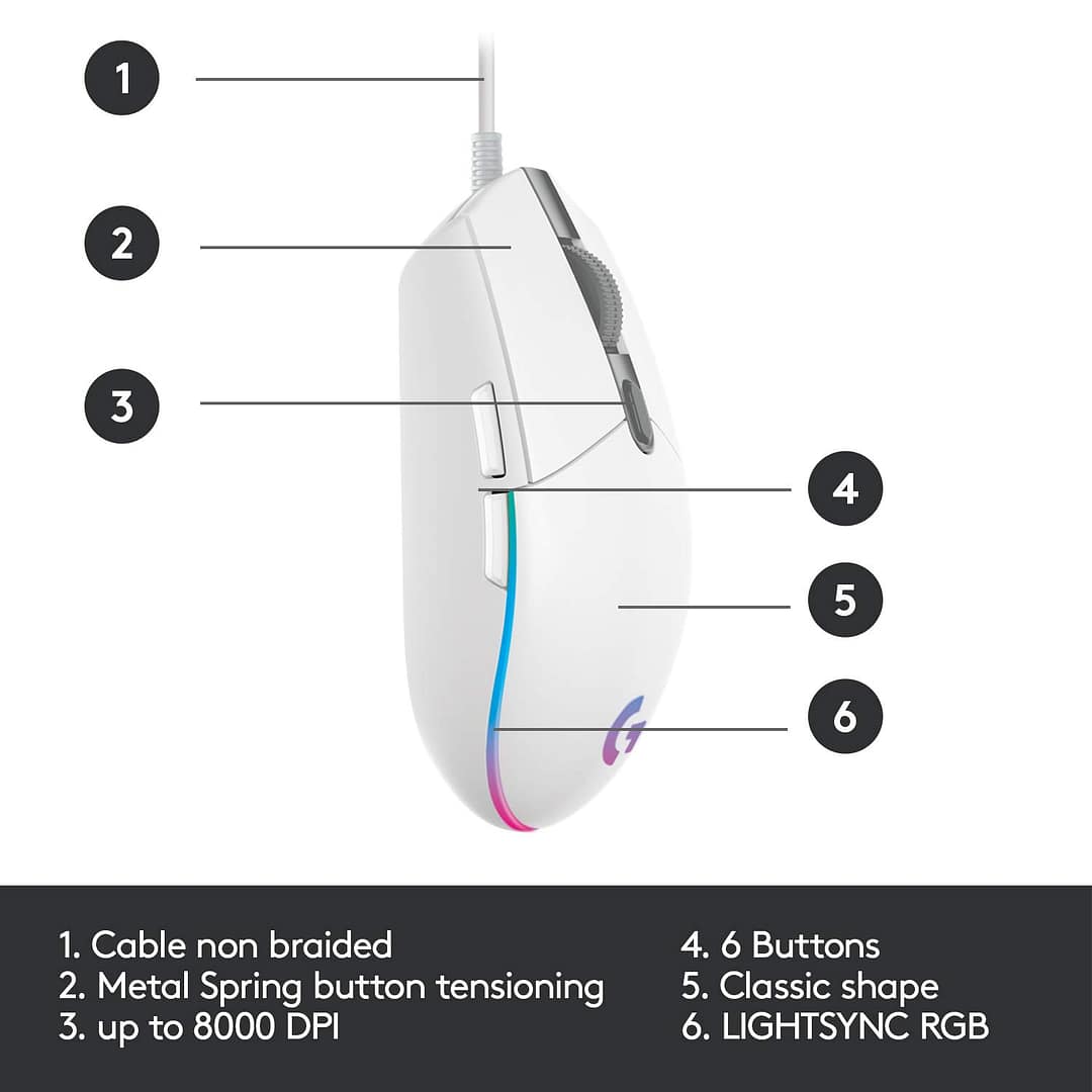 Logitech G203 Wired Gaming Mouse - Image 5