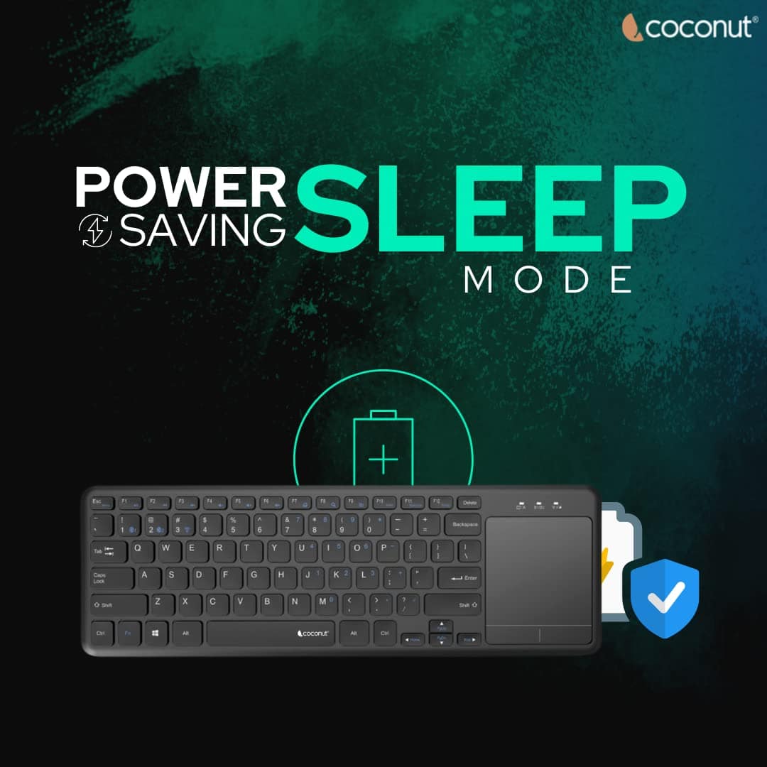 Coconut WK19 Bravo 2.0 Wireless Keyboard with Touchpad - Image 3