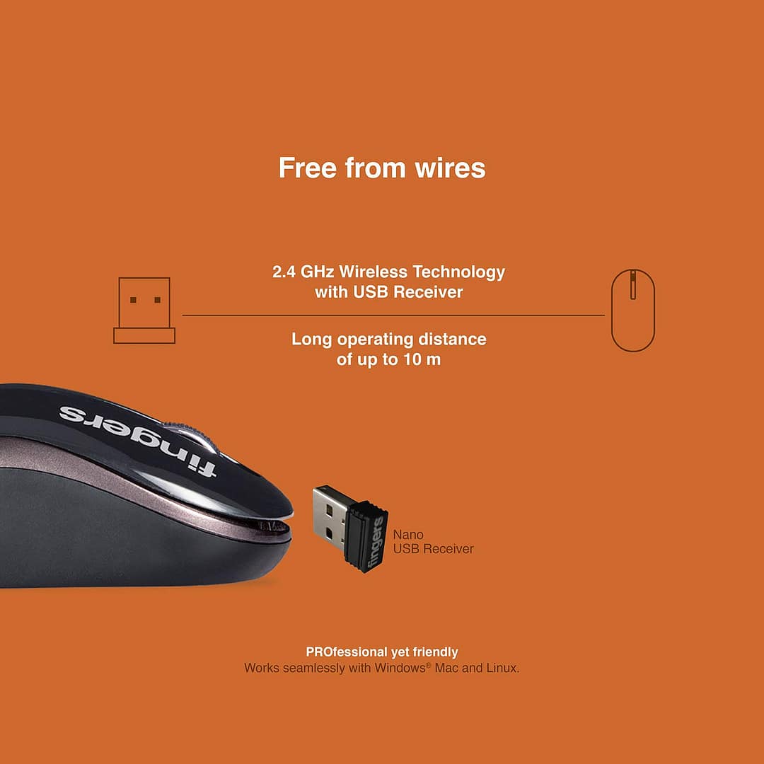 FINGERS GlidePro Wireless Mouse - Image 3