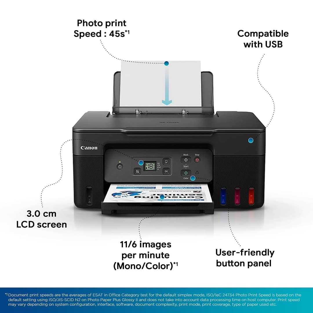 Canon PIXMA MegaTank G2770 All-in-one Printer - Image 3