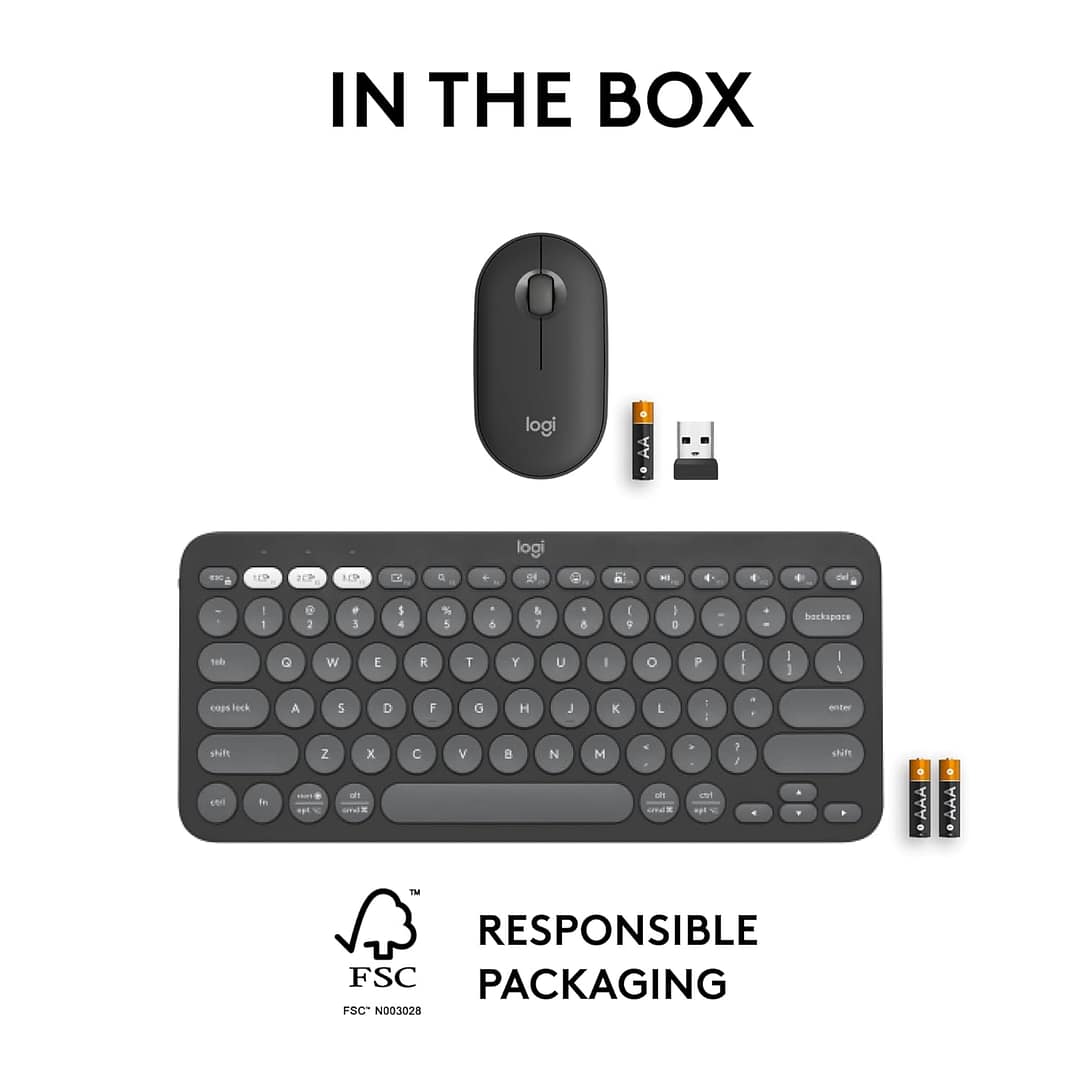 Logitech Pebble 2 Wireless Keyboard and Mouse Combo - Image 2