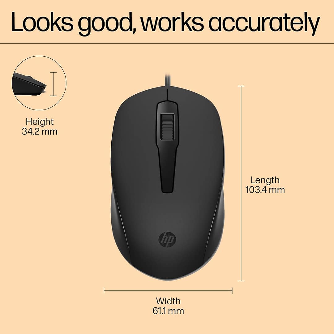 HP 150 Wired Mouse-240J6AA#ACJ - Image 2