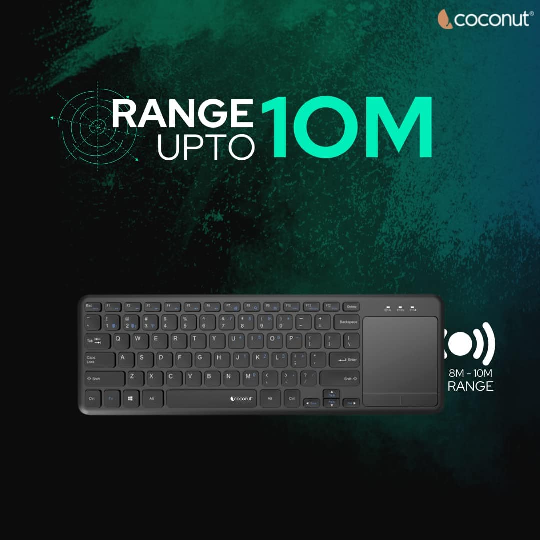 Coconut WK19 Bravo 2.0 Wireless Keyboard with Touchpad - Image 2