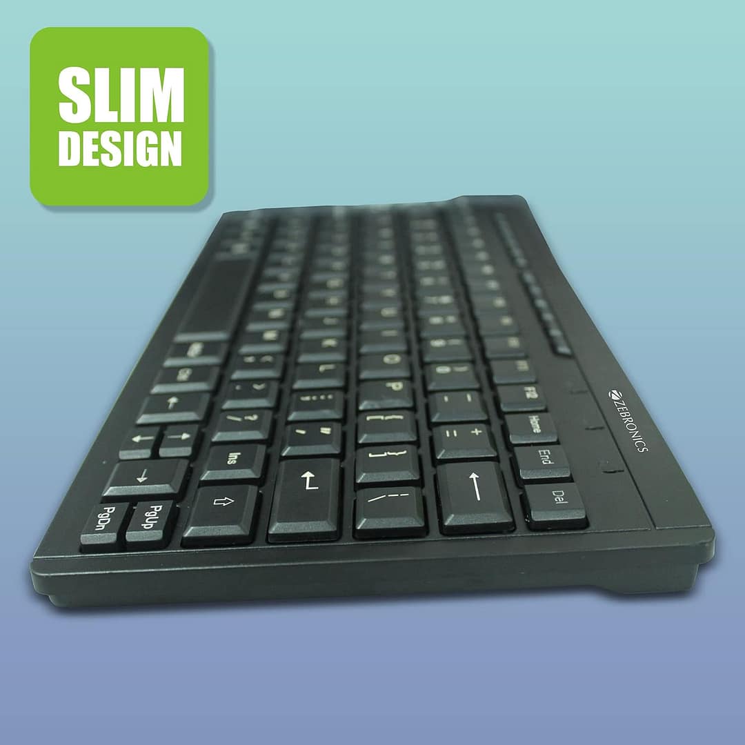 Zebronics ZEB-K04 Mini Multimedia USB Wired Keyboard - Image 2