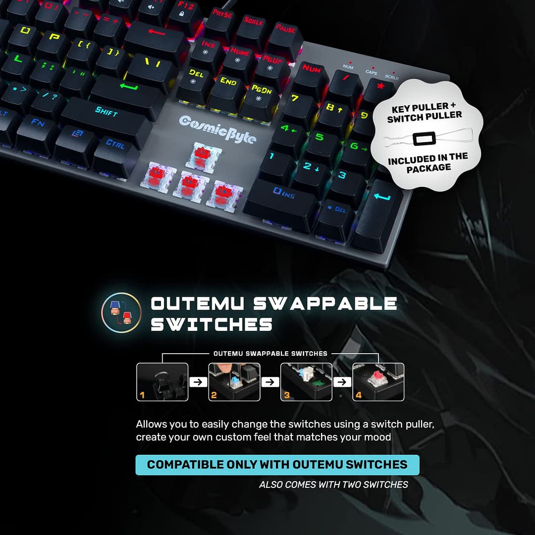 Cosmic Byte Vanth CB-GK-28 Mechanical Keyboard - Image 6