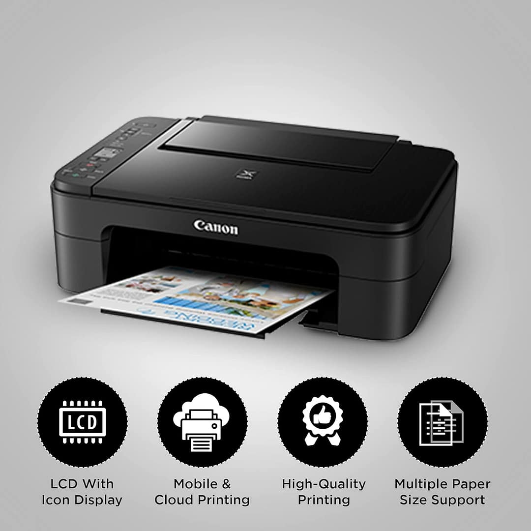 Canon PIXMA E3370 All-in-One Wireless Printer - Image 4