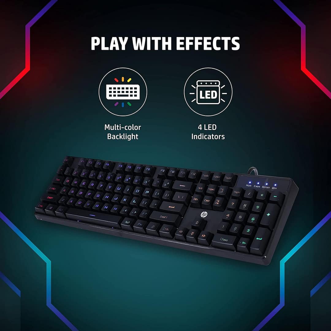 HP K300 Backlit Membrane Wired Gaming Keyboard 4QM95AA#ACJ - Image 3