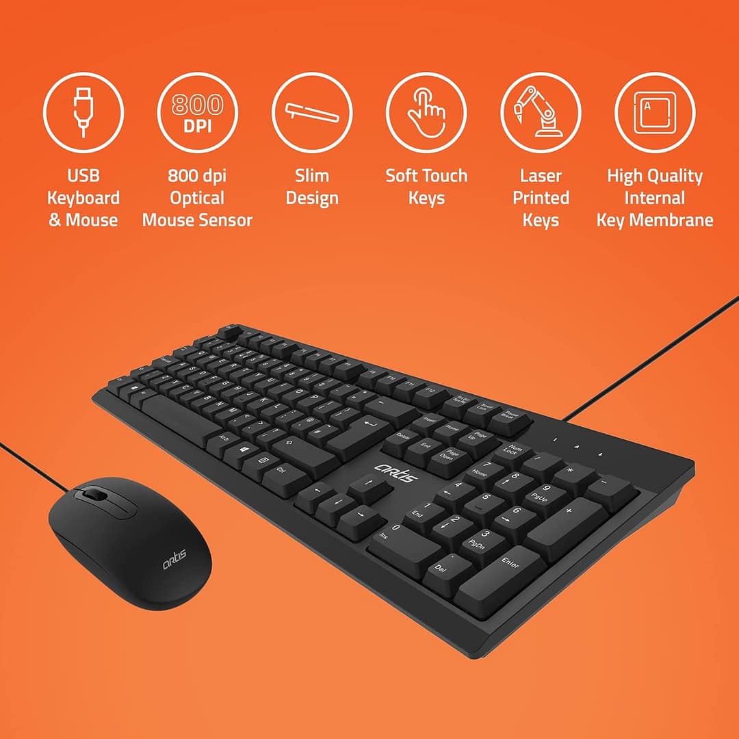 Artis C33 USB Wired Keyboard and Mouse Combo - Image 3