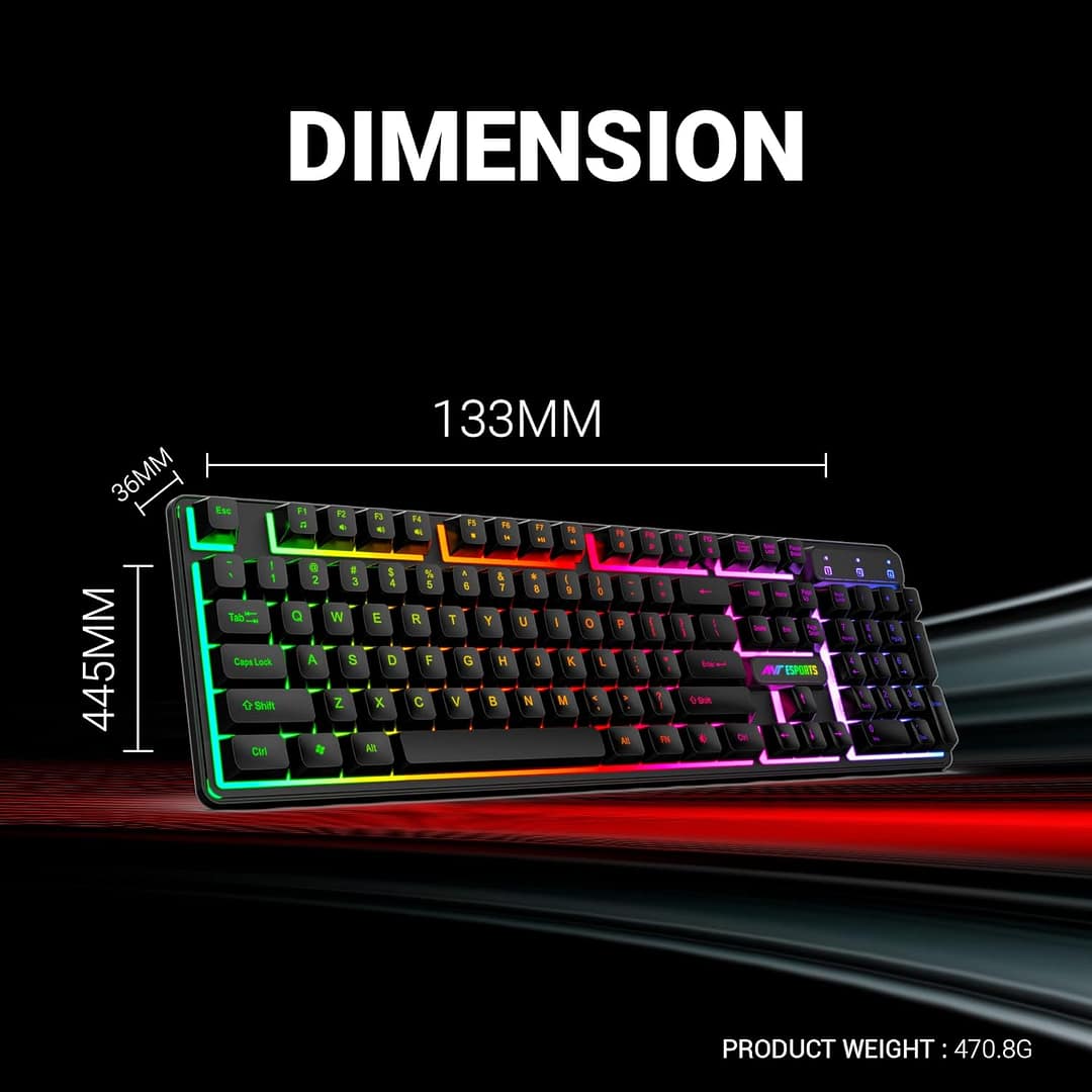 Ant Esports KM1600 Gaming Keyboard & Mouse Combo - Image 4