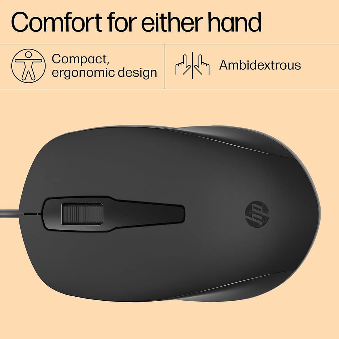 HP 150 Wired Mouse-240J6AA#ACJ - Image 4
