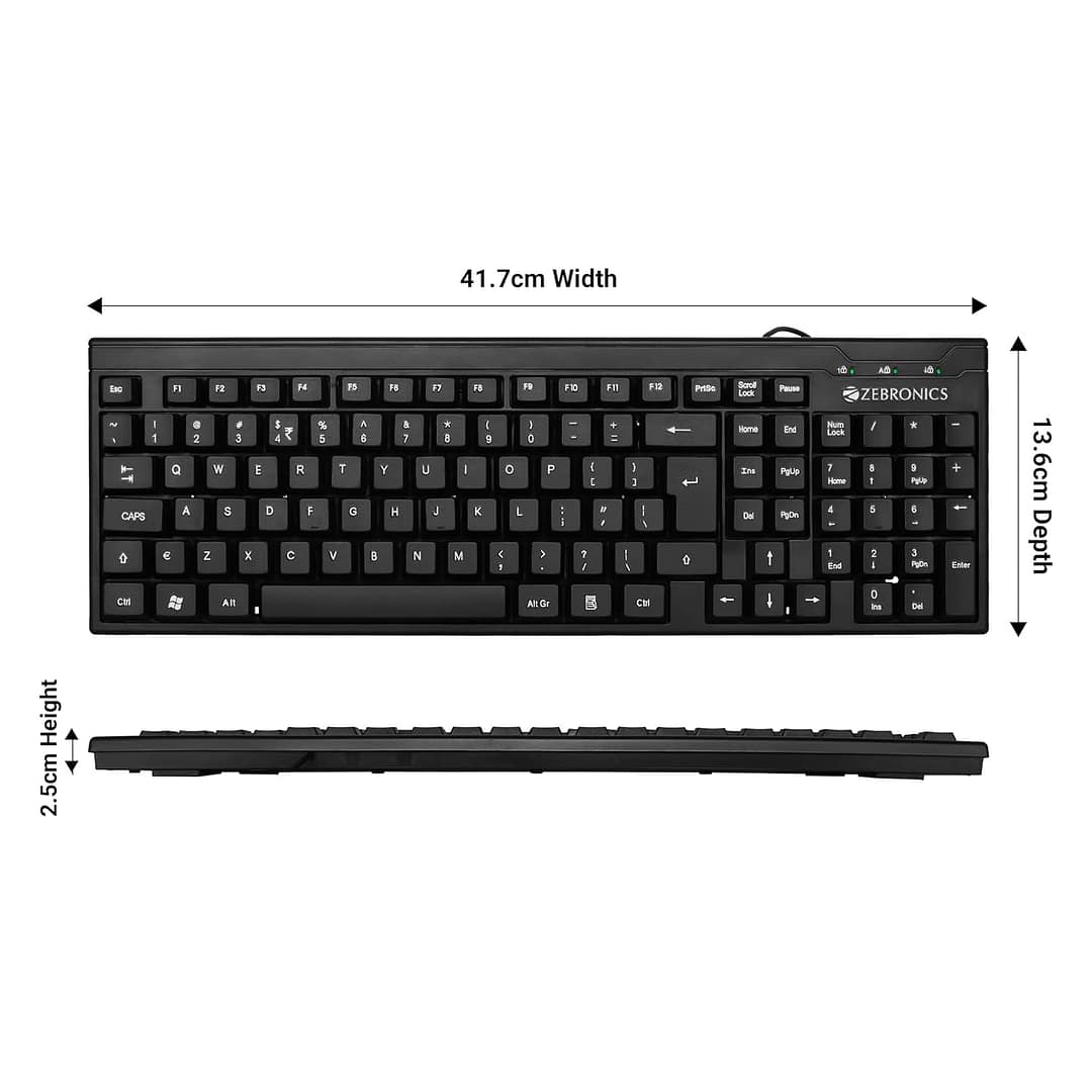 ZEBRONICS Zeb- K35 USB Wired Keyboard - Image 4