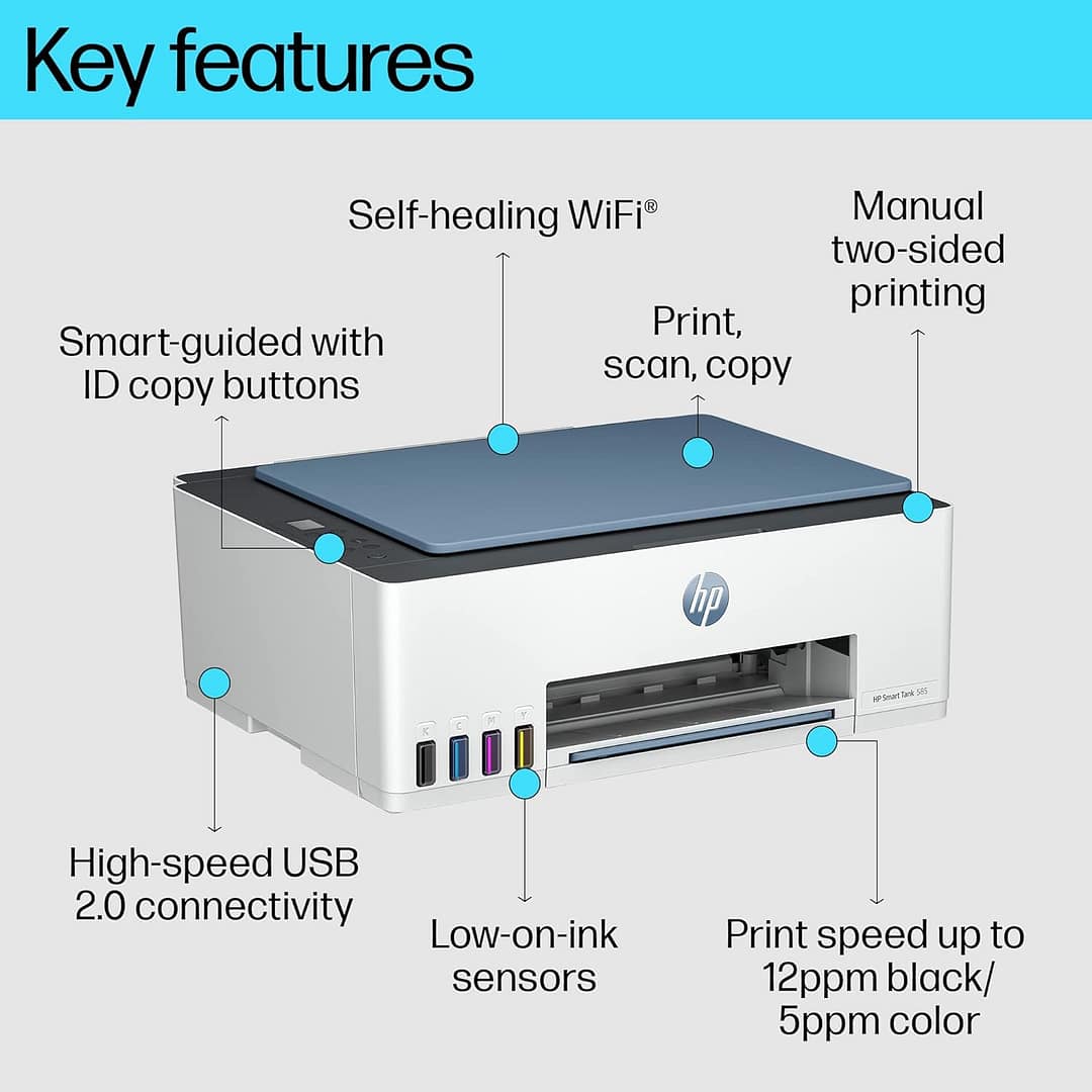 HP Smart Tank 585 All-in-One Printer - Image 2