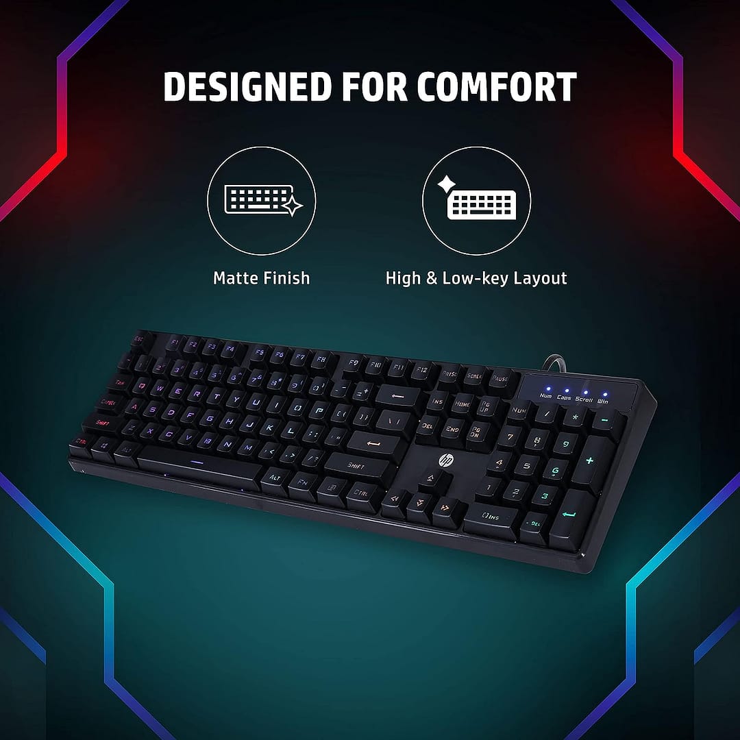 HP K300 Backlit Membrane Wired Gaming Keyboard 4QM95AA#ACJ - Image 2