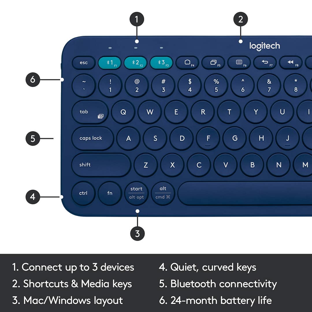 Logitech K380 Wireless Multi-Device Keyboard - Image 3