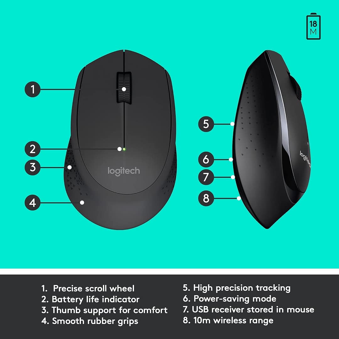 Logitech MK345 Wireless Keyboard and Mouse Combo - Image 6