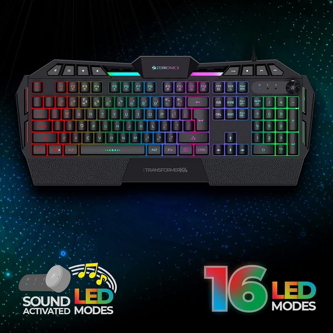 Zebronics Zeb-Transformer K4 Gaming Keyboard - Image 5