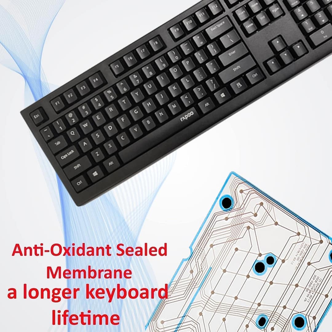 Rapoo NK1800 Wired USB Keyboard - Image 5