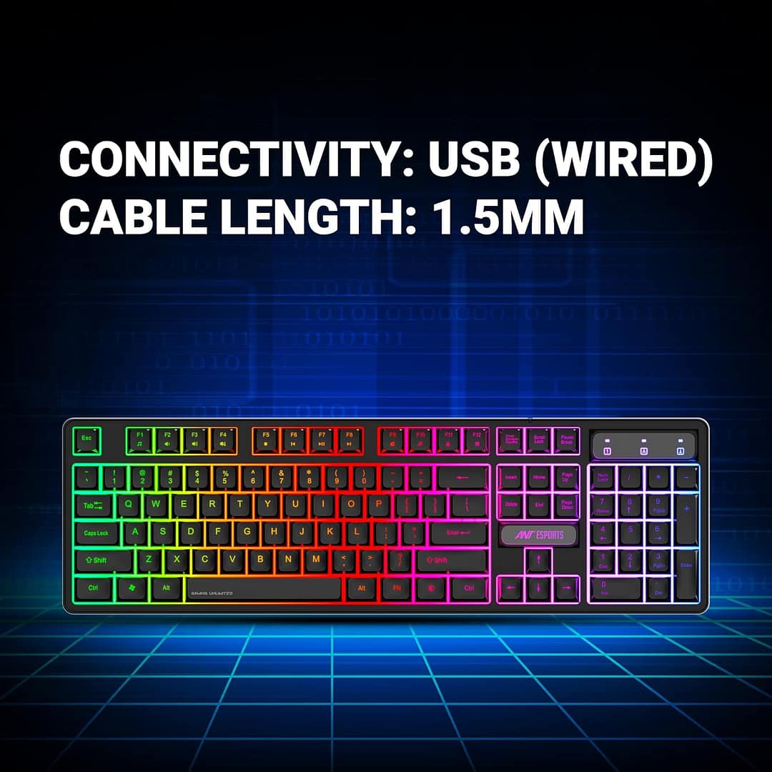 Ant Esports KM1600 Gaming Keyboard & Mouse Combo - Image 6