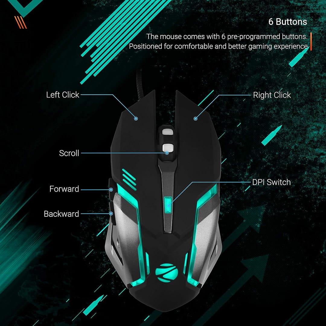 ZEBRONICS Zeb-Transformer-M Wired USB Mouse - Image 4