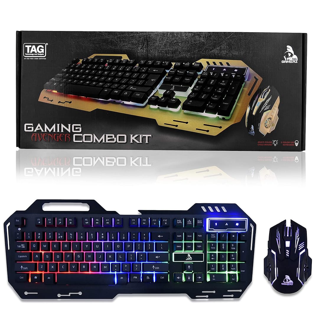 TAG GAMERZ Gaming Combo KIT Avenger RGB Keyboard/Mouse