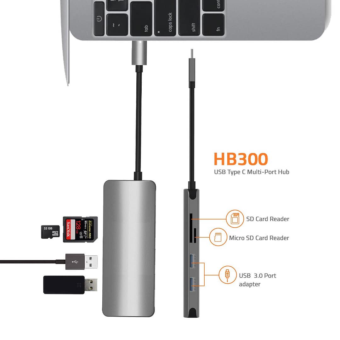 Artis HB300 USB Type C 6 in 1 HUB - Image 2