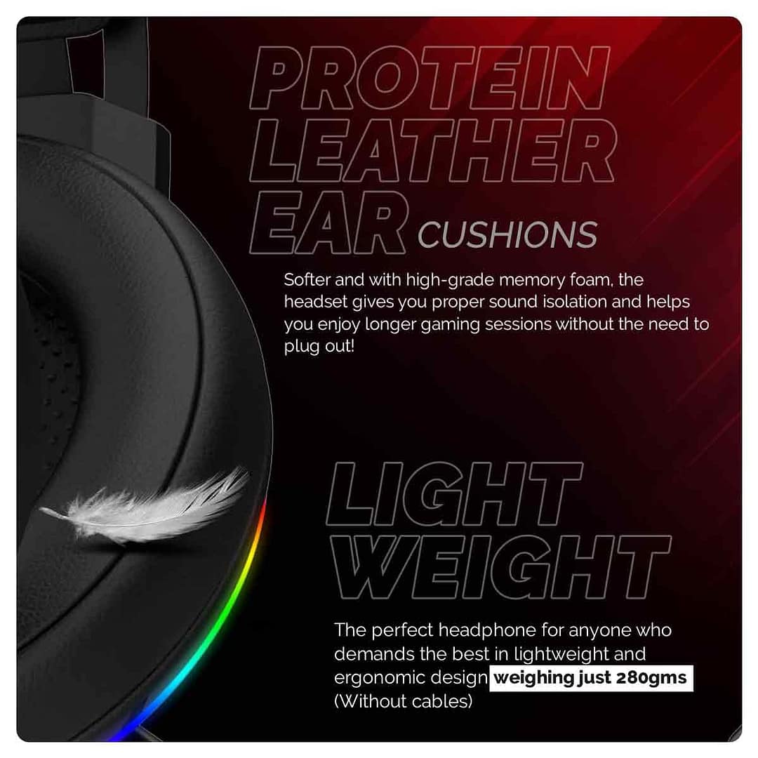 Cosmic Byte Proteus Wired Headphone with Mic - Image 2