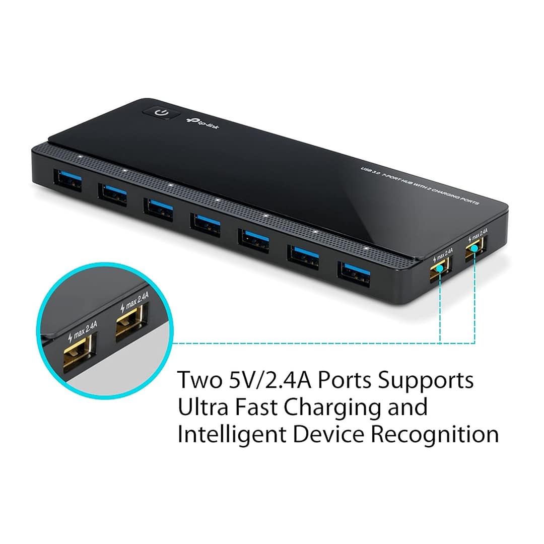 TP-Link Uh720 USB 7-Port Hub - Image 2