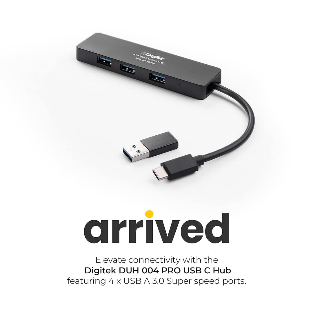 Digitek DUH 004 PRO 4-in-1 Type C USB Hub - Image 2