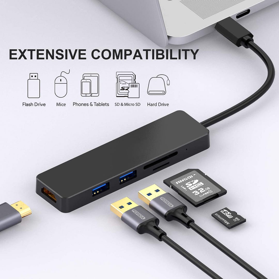 Lapcare Lap-C 5-in-1 Type C USB Hub - Image 2