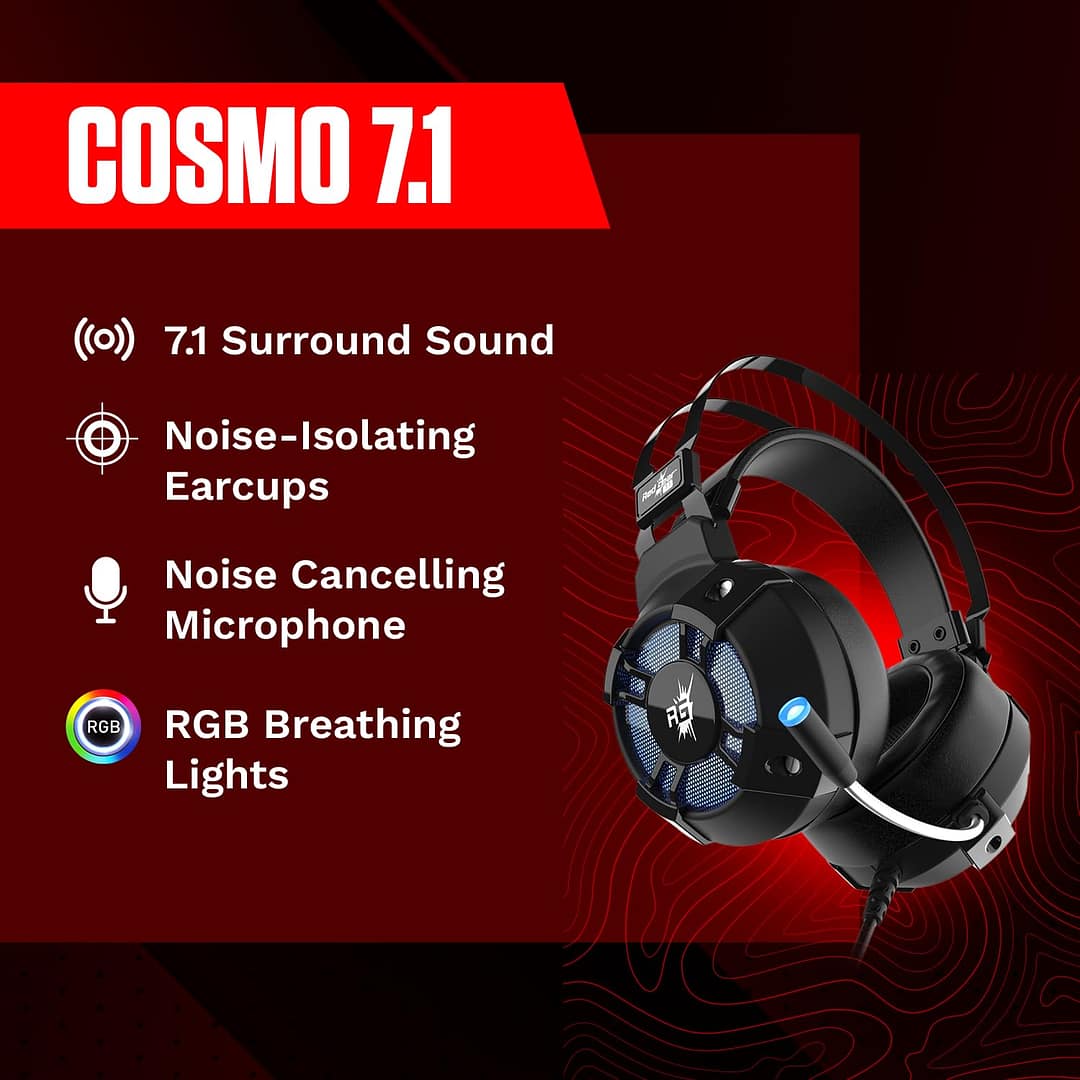 Redgear Cosmo 7.1 Wired Headphone with Mic - Image 2