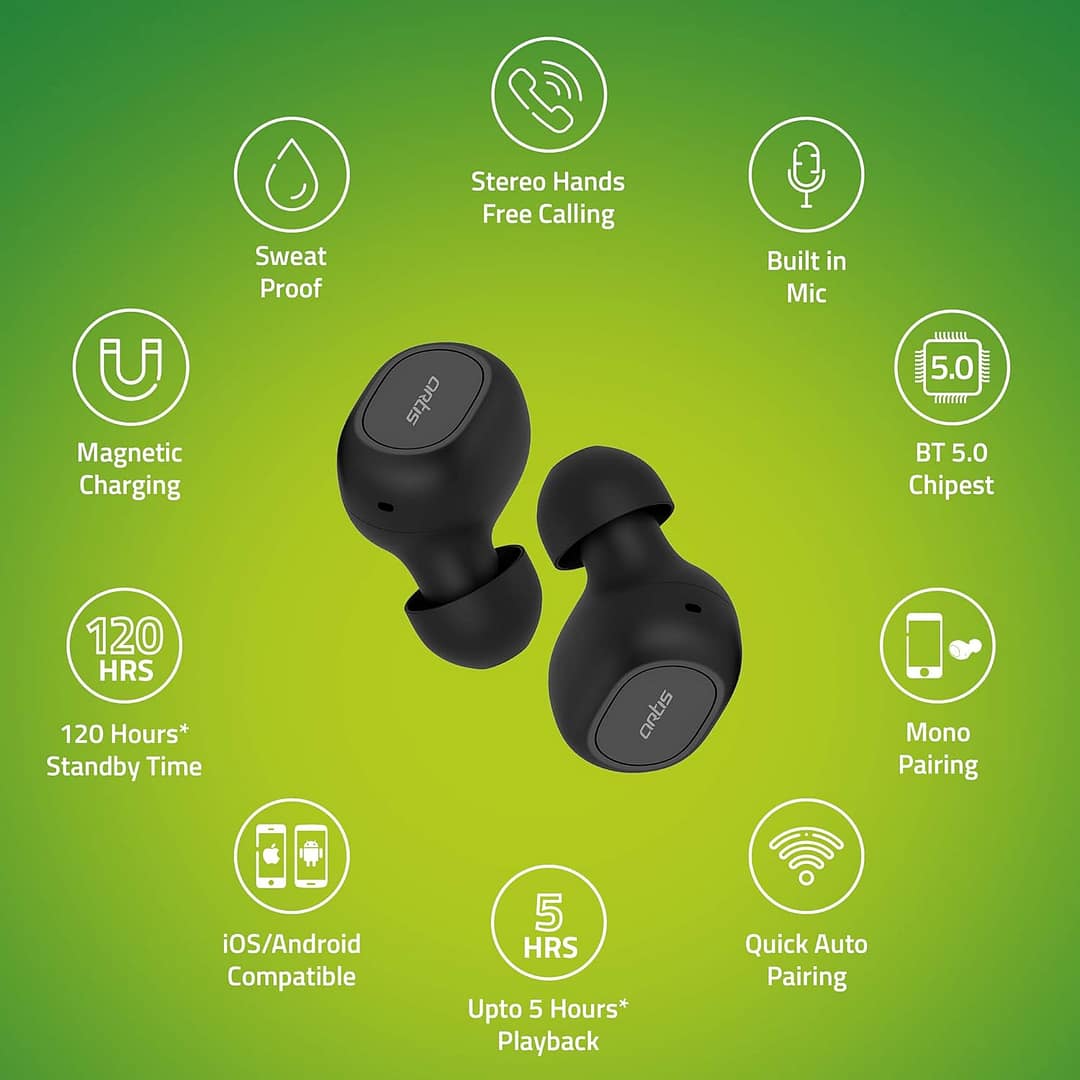 Artis BE810M True Wireless Earbuds with Mic - Image 2