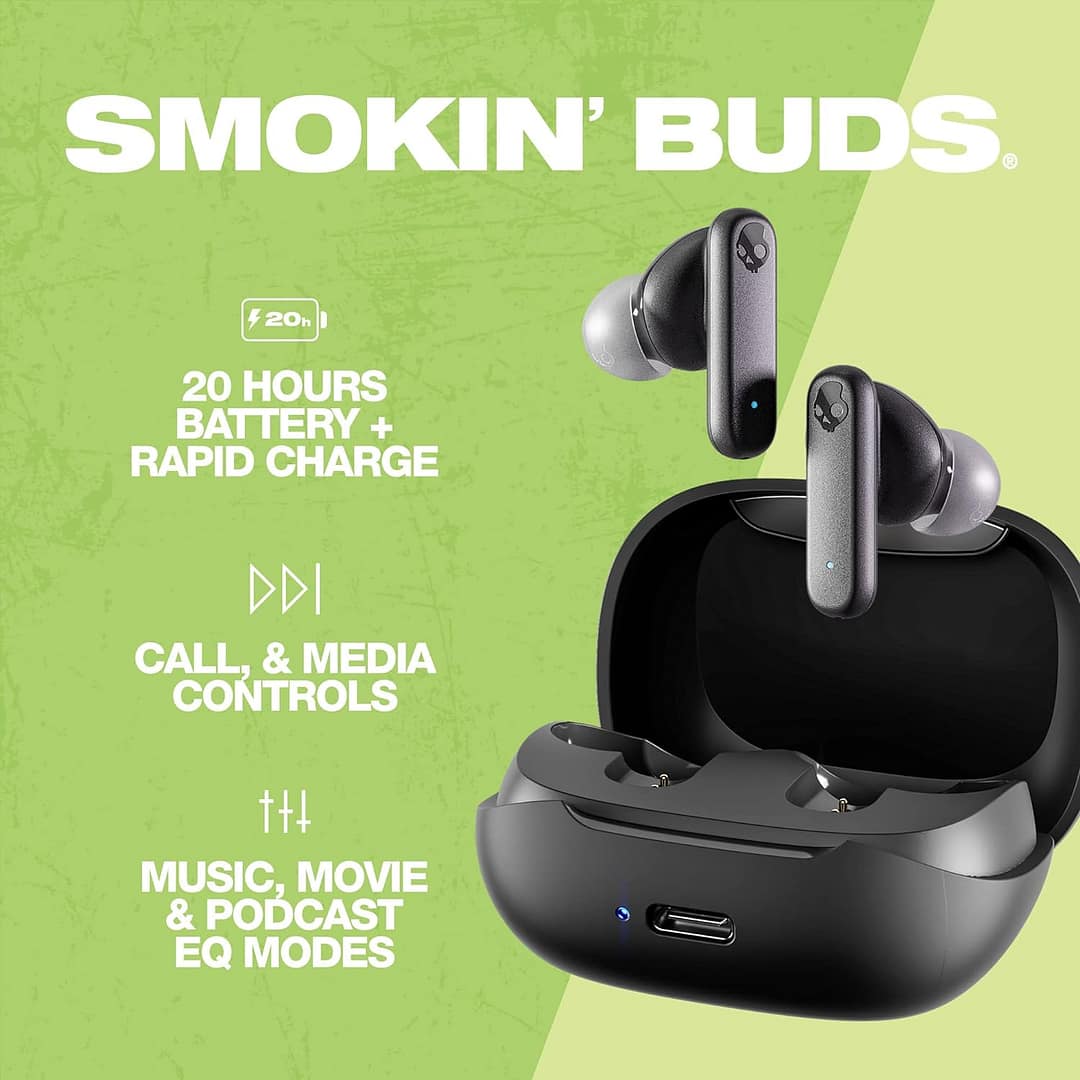 Skullcandy Smokin Buds Wireless Earbuds with Mic - Image 3