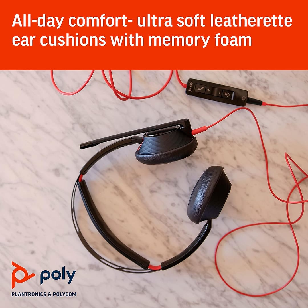 Poly by Plantronics Blackwire 5220 Wired Headphone with Mic - Image 3