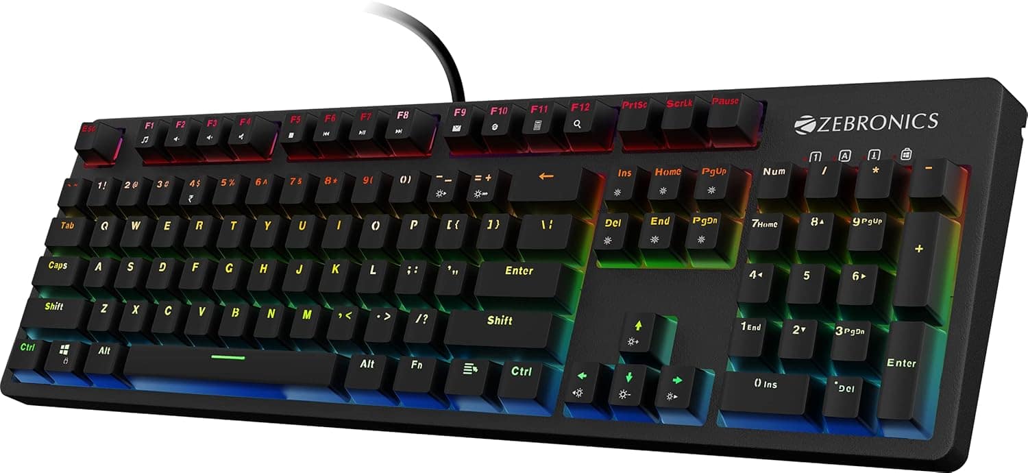 ZEBRONICS Zeb-MAX Plus V2 Premium Mechanical Keyboard - Image 3