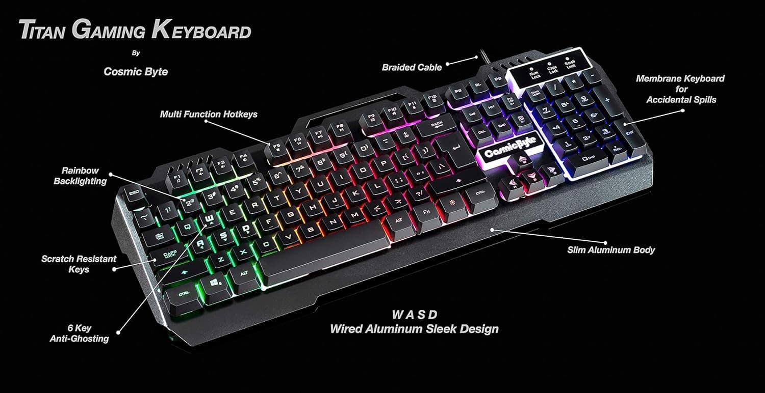 Cosmic Byte Titan CB-GK-05 Wired Gaming Keyboard - Image 6