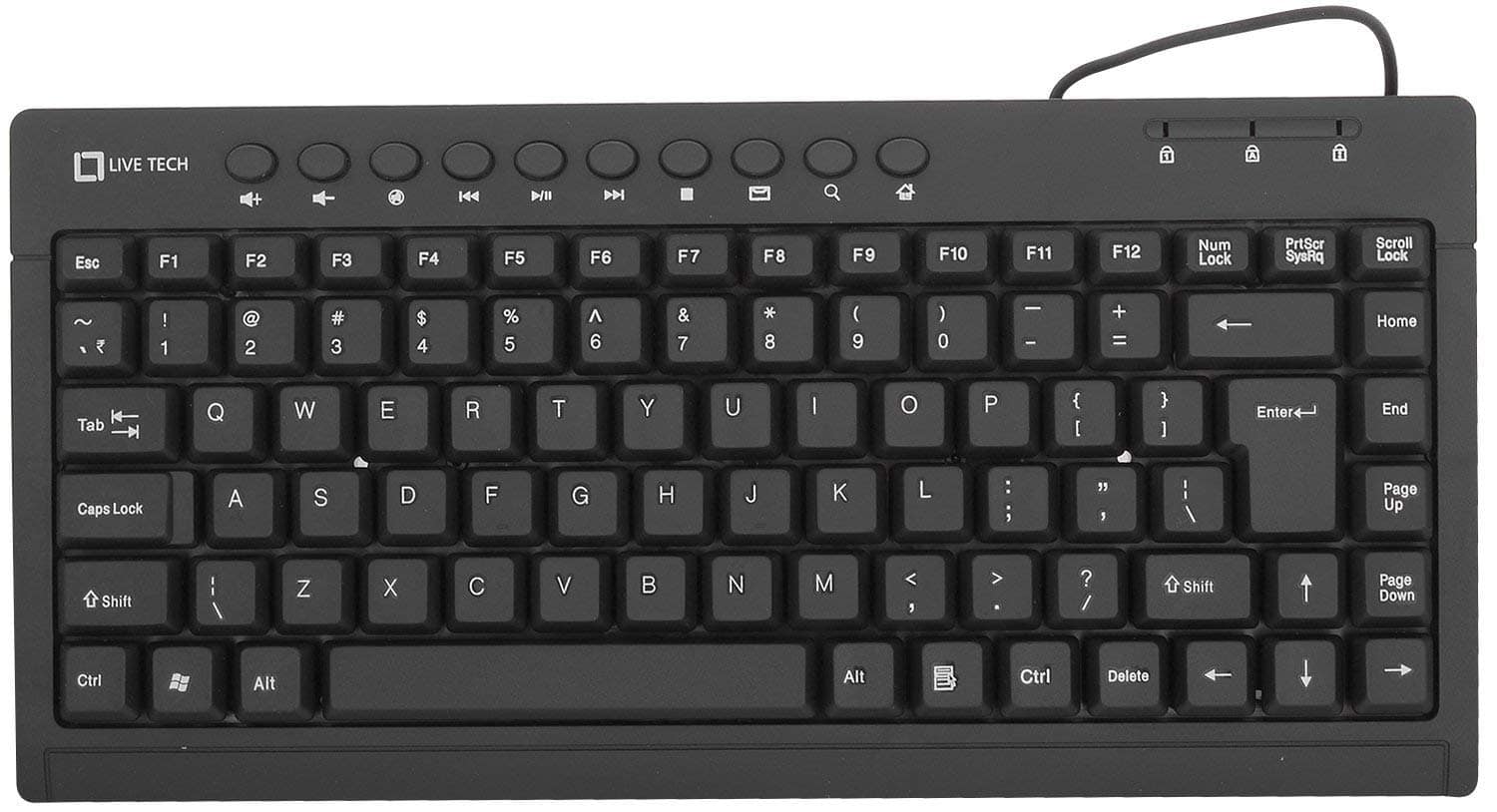 Live Tech KB04 Mini Multimedia Keyboard - Image 2