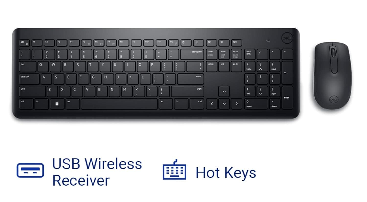 Dell KM3322W Wireless USB Keyboard and Mouse Combo - Image 6