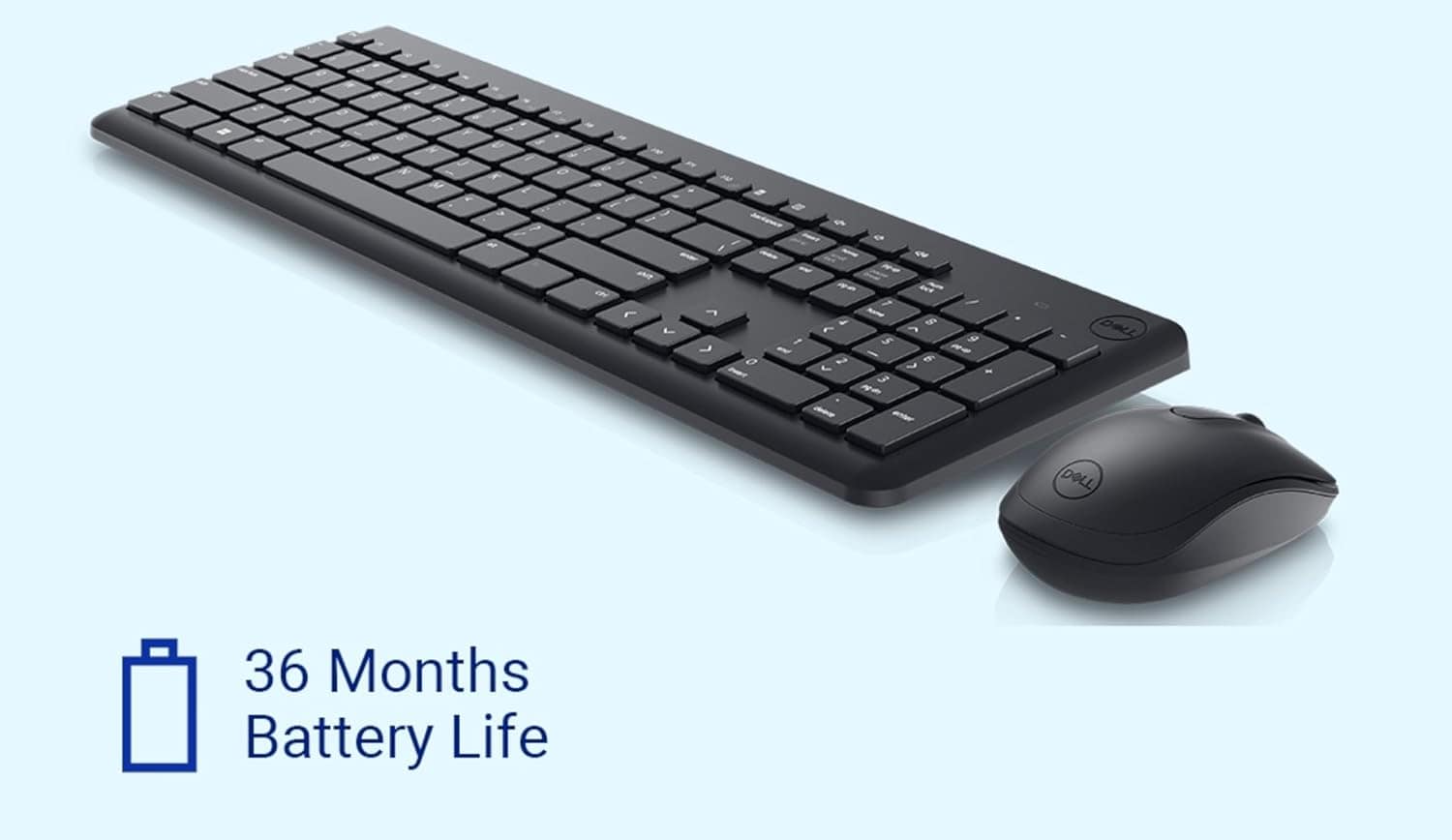 Dell KM3322W Wireless USB Keyboard and Mouse Combo - Image 2