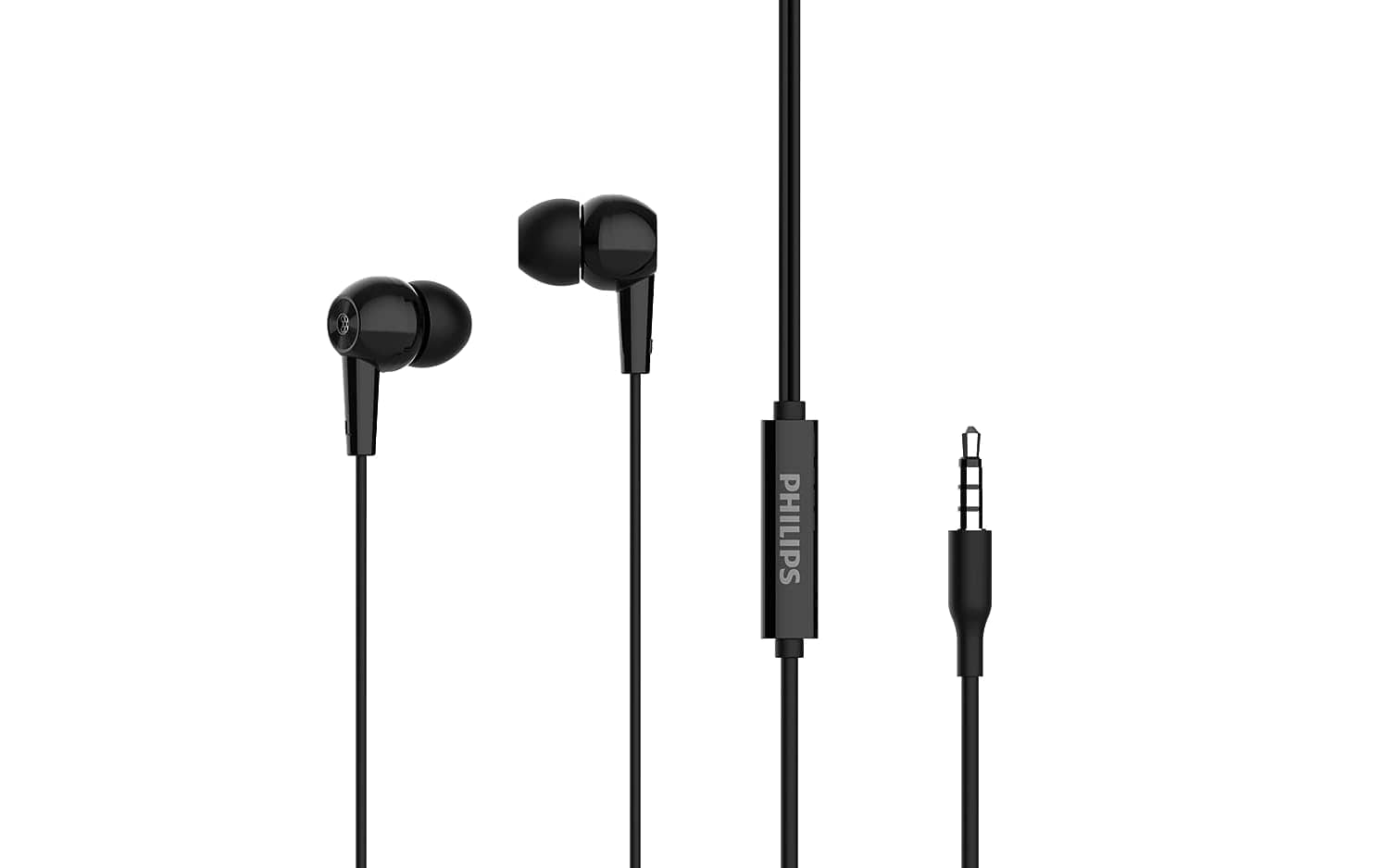 Philips Audio TAE1107BK/94 Wired Earphone with Mic
