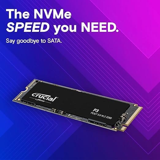 Crucial P3 1TB PCIe 3.0 3D NAND NVMe M.2 SSD - Image 3